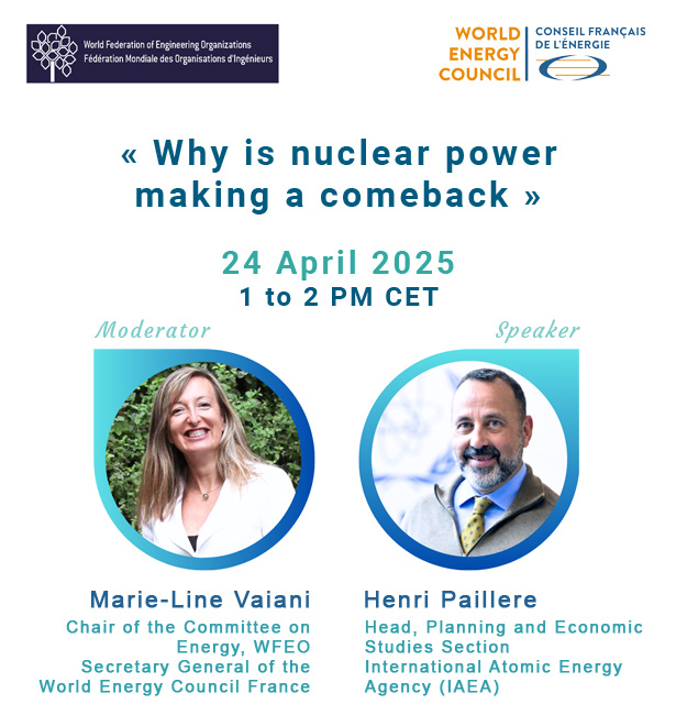 Lire la suite à propos de l’article Webinar WFEO – CFE | Why is nuclear power making a comeback