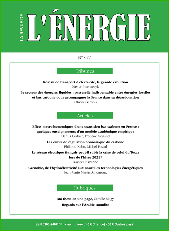 Lire la suite à propos de l’article Parution du n°677 de La Revue de l’Énergie