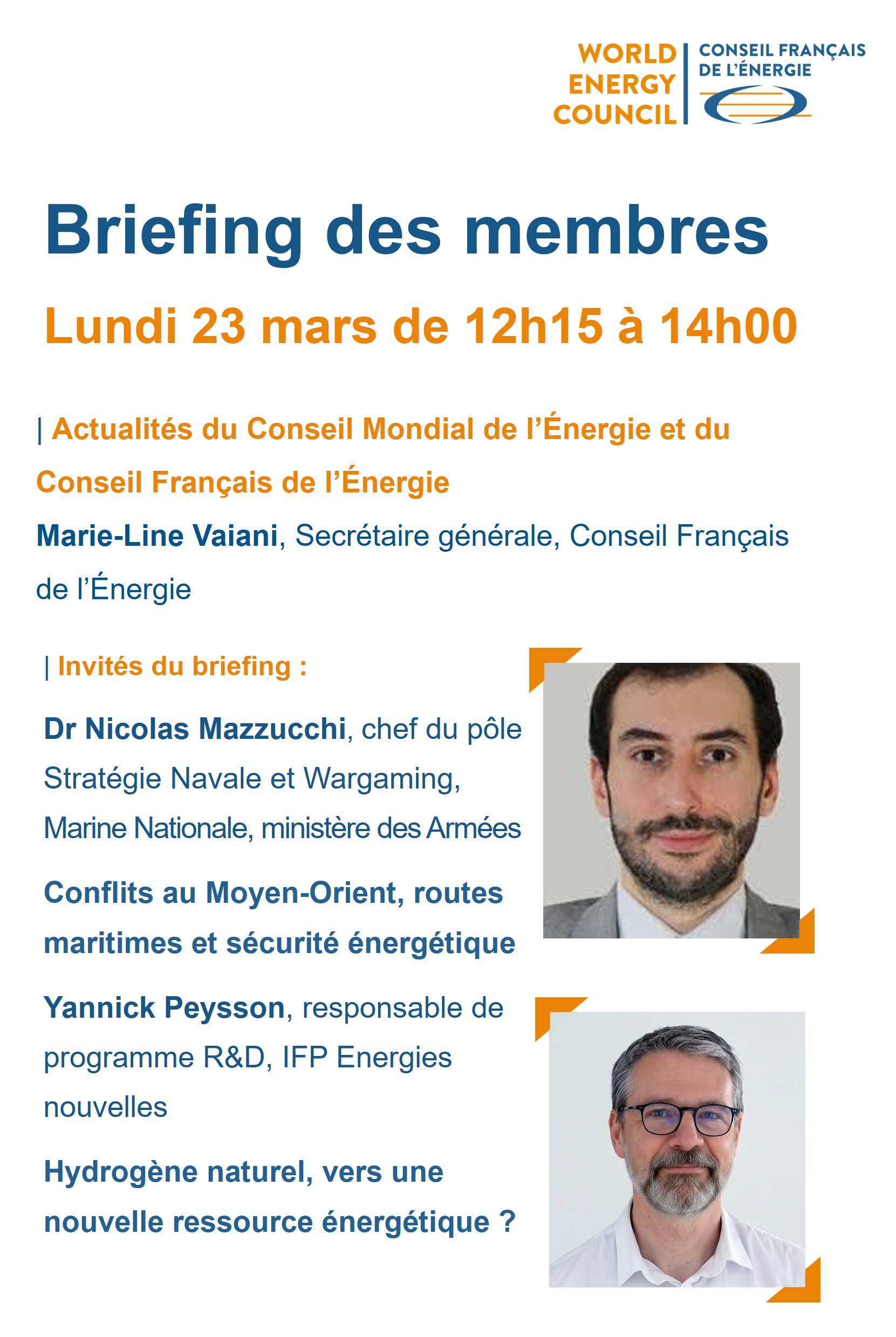 Lire la suite à propos de l’article Briefing des membres | 23.03.26